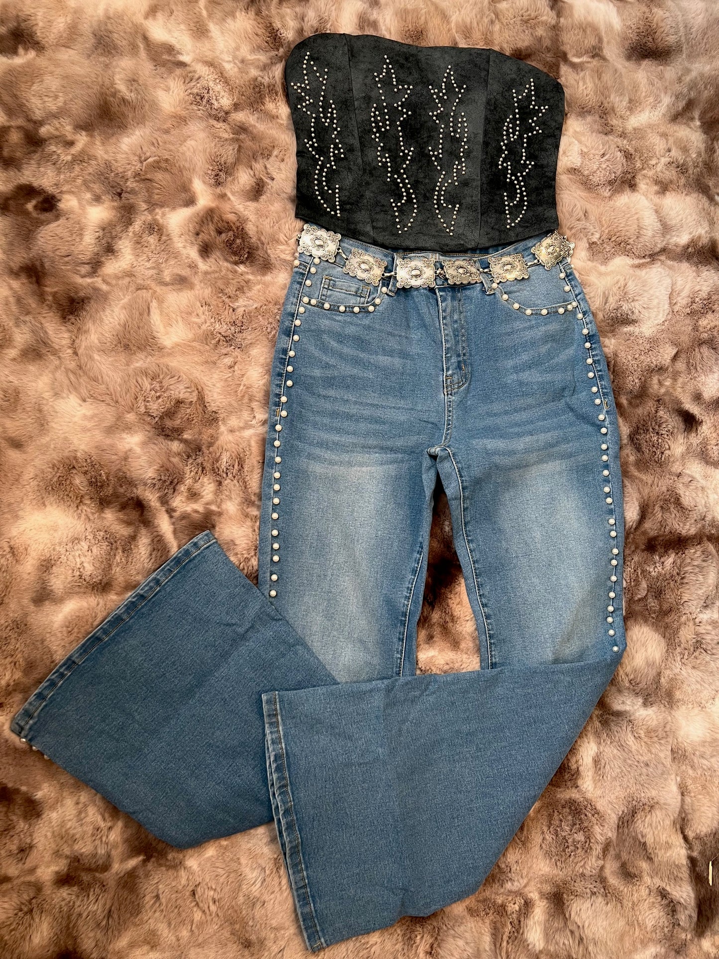 Vegan Leather Corset Top