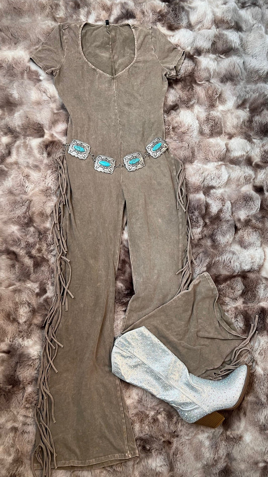 Fringe Detail Jumpsuit