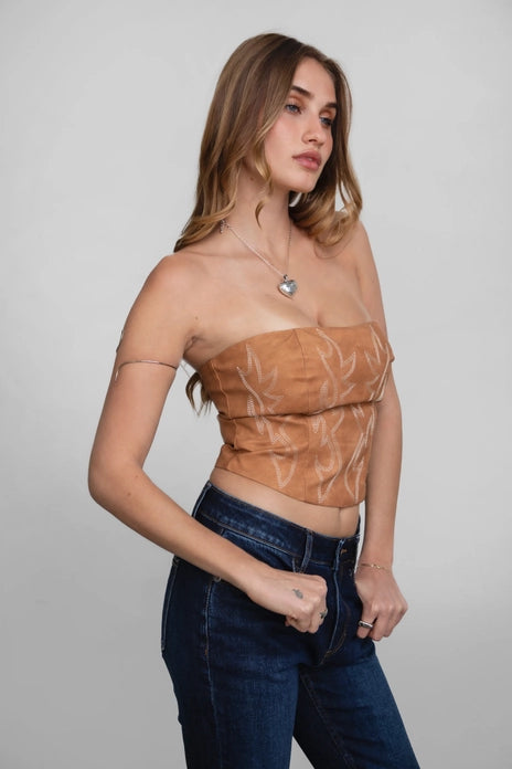Rhinestone Corset Top